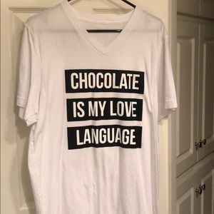 Chocolate is my love language graphic tee